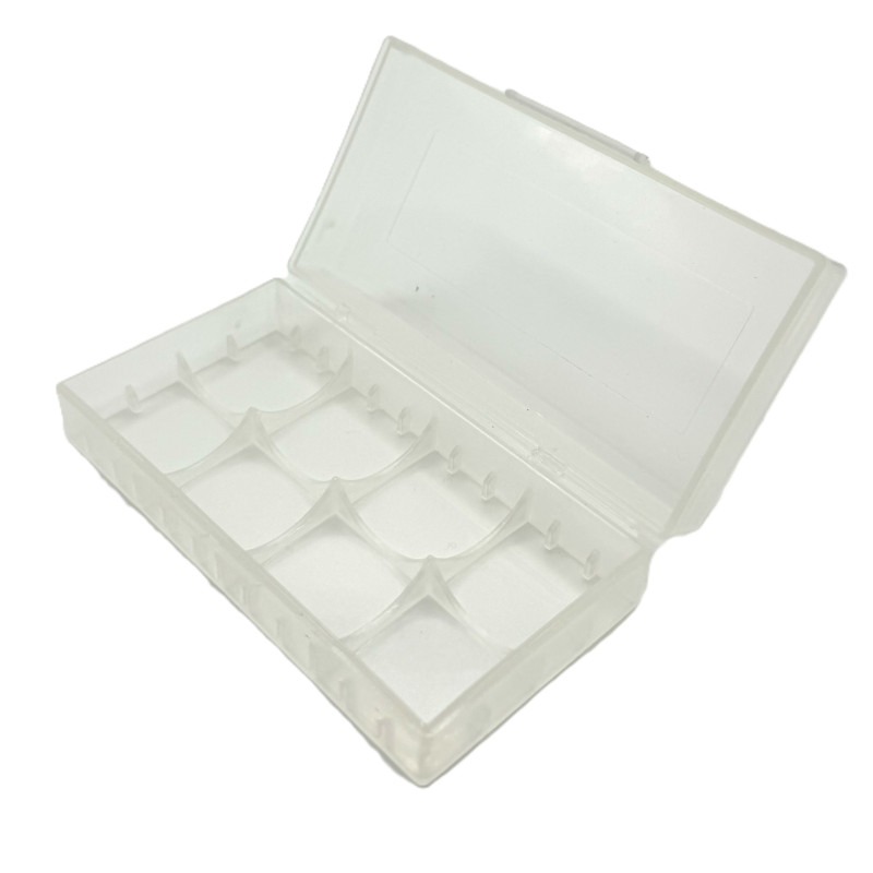 Boite de rangement transparente pour 2x 18650 ou 4x 18350