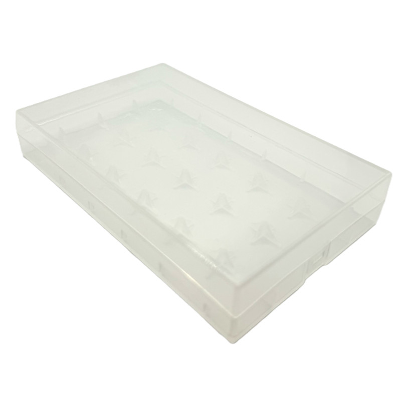 Boite de rangement transparente pour 6x 18650