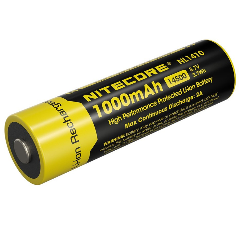 Pile Rechargeable 14500 NiteCore NL1410 3,7V 1000mAh