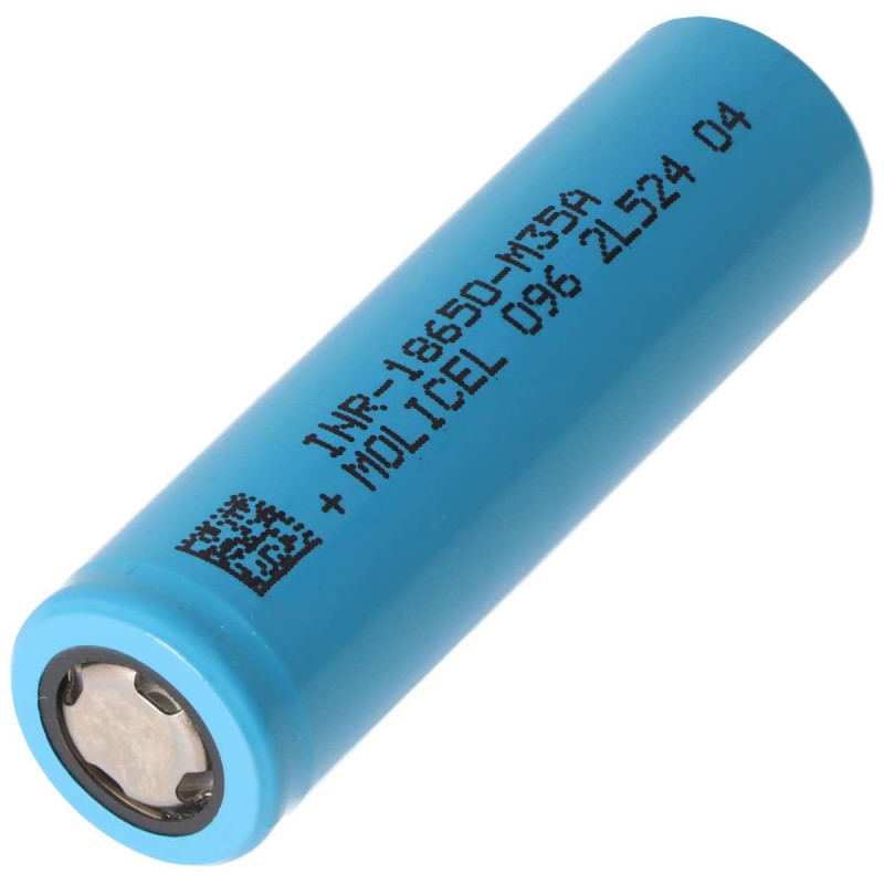 Pile Rechargeable 18650 INR18650-M35A Molicel Li-ion 3,7V 3450mAh 10A