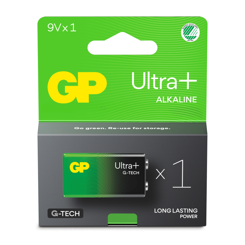 Pile Alcaline 9V / 6LR61 GP Ultra Plus