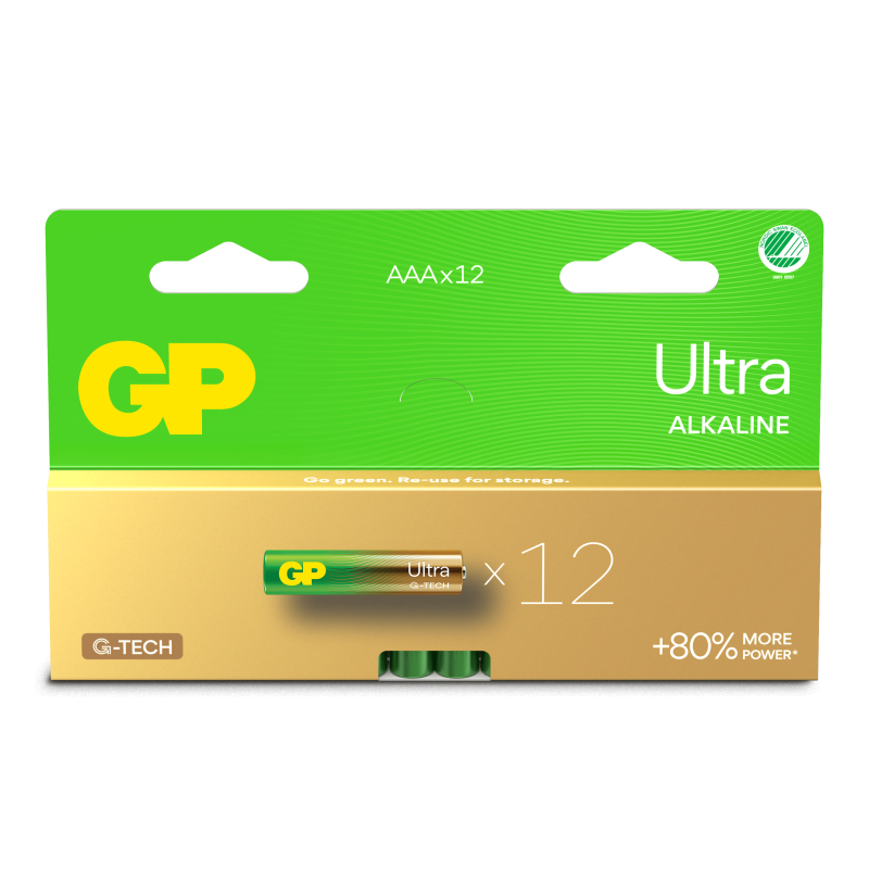 12 Piles Alcalines AAA / LR03 GP Ultra