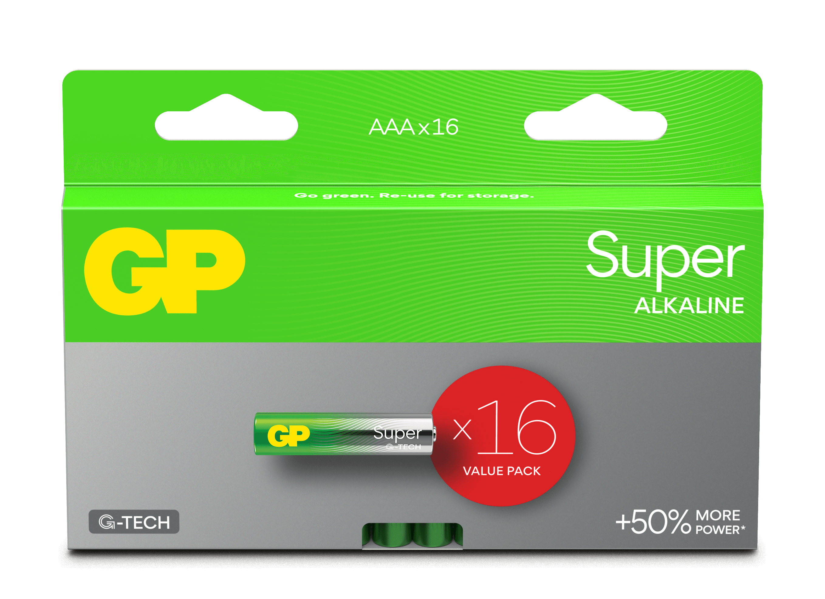 16 Piles Alcalines AAA / LR03 GP Super