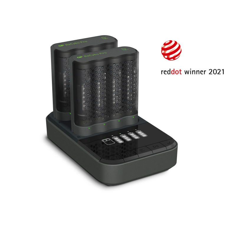 Station + 2 Chargeurs GP ReCyko Pro avec 8 piles AA 2000mAh
