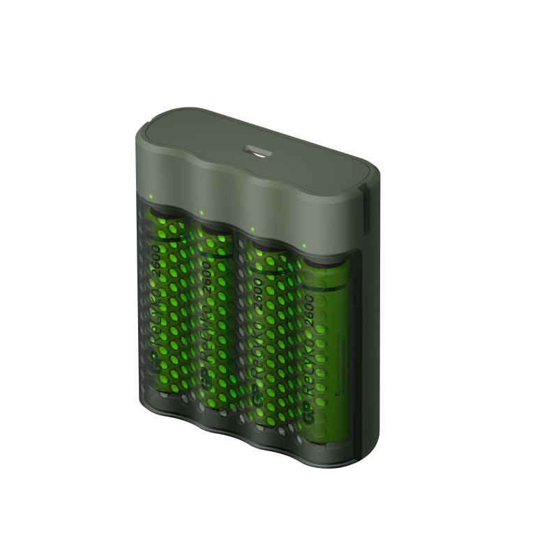 Chargeur Rapide GP ReCyko avec 4 piles AA 2600mAh