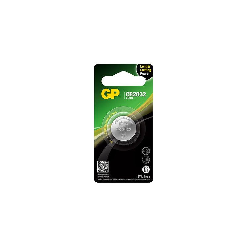 Pile CR2032 GP Bouton Lithium 3V