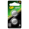 2 Piles CR2032 GP Bouton Lithium 3V