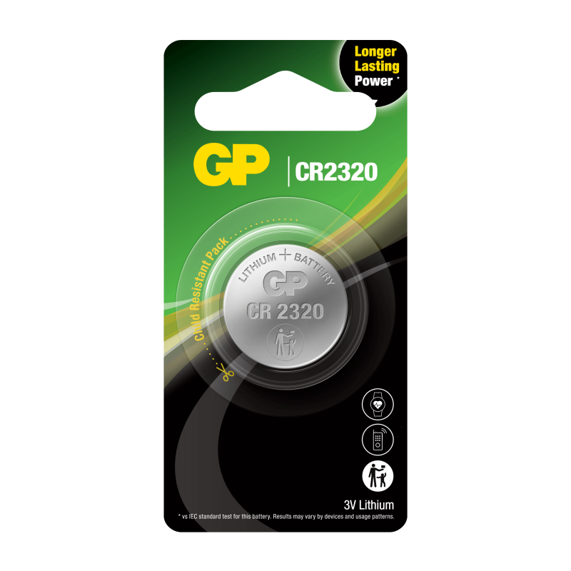 Pile CR2320 GP Bouton Lithium 3V