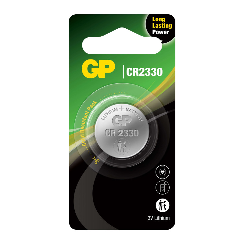 Pile CR2330 GP Bouton Lithium 3V