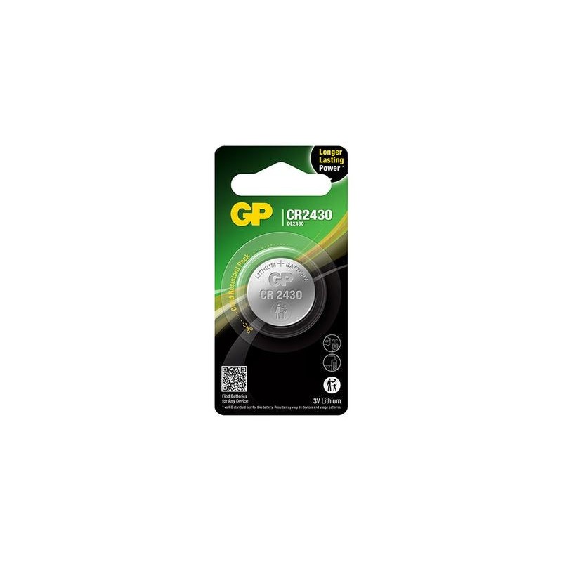 Pile CR2430 GP Bouton Lithium 3V