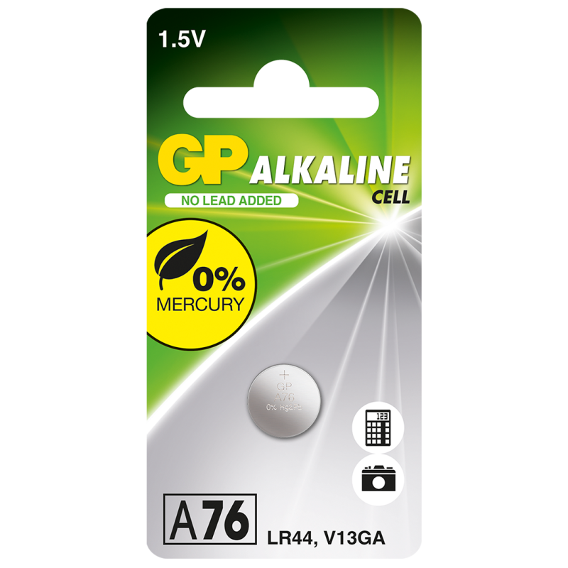 Pile A76 / LR44 GP Alcaline 1,5V