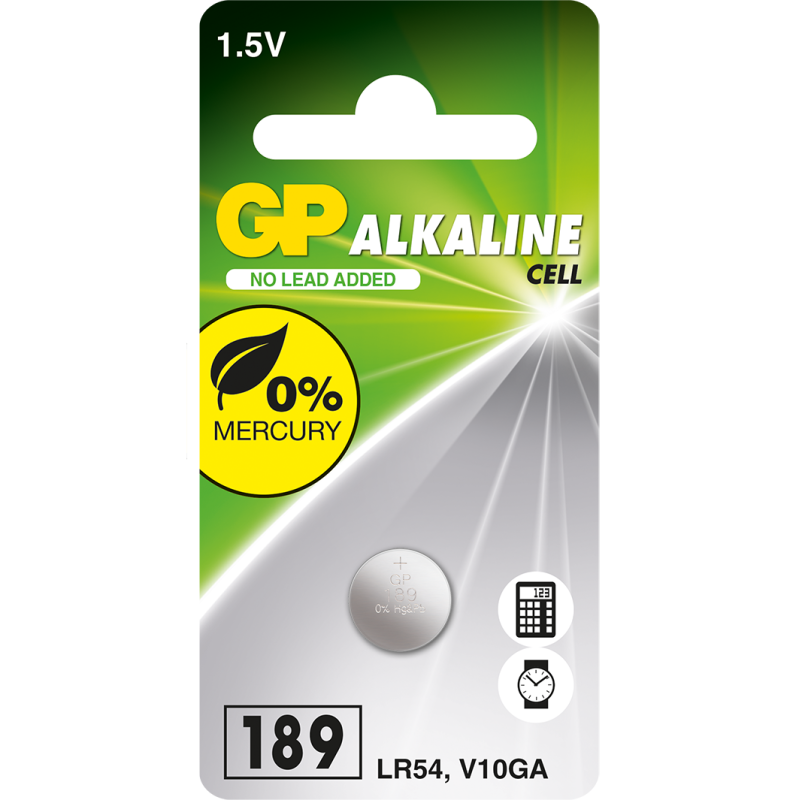 Pile 189 / LR54 GP Alcaline 1,5V