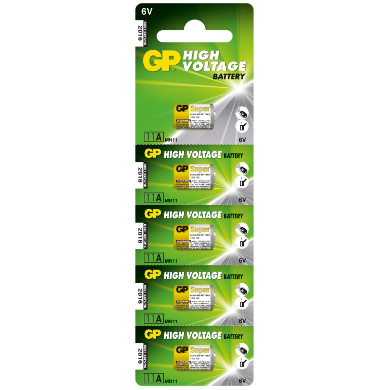 5 Piles 11A / MN11 GP Alcaline 6V