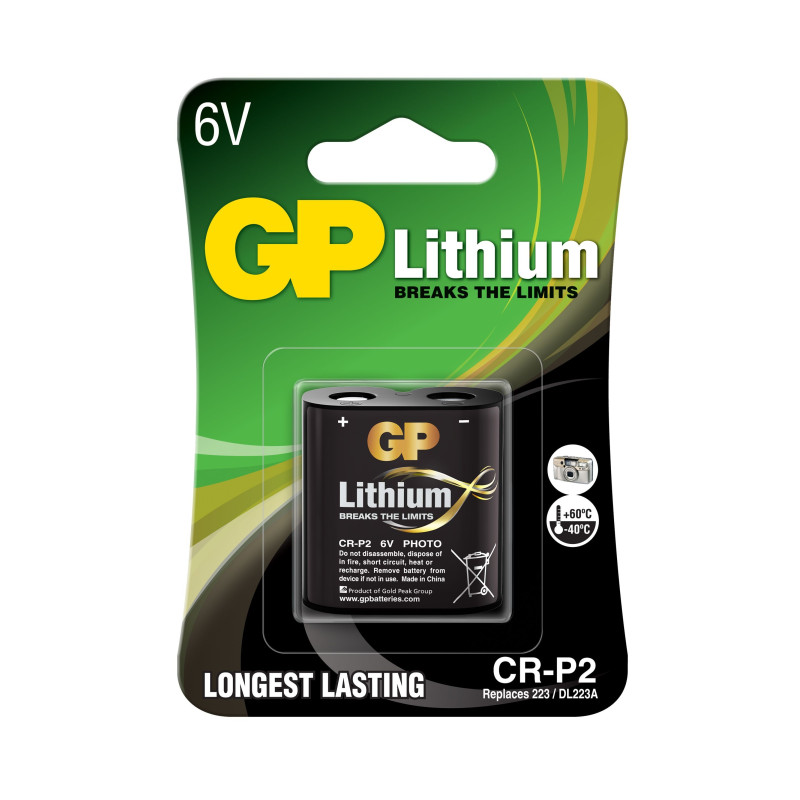 Pile CRP2 / 223 GP Lithium 6V