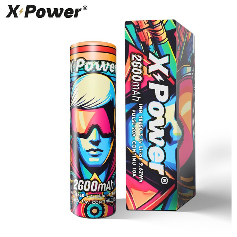 Pile Rechargeable INR 18650 X-Power Li-ion 3,7V 2600mAh