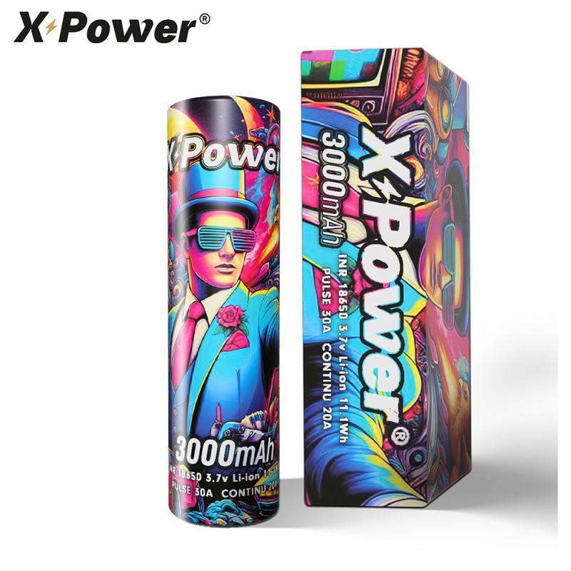 Pile Rechargeable INR 18650 X-Power Li-ion 3,7V 3000mAh