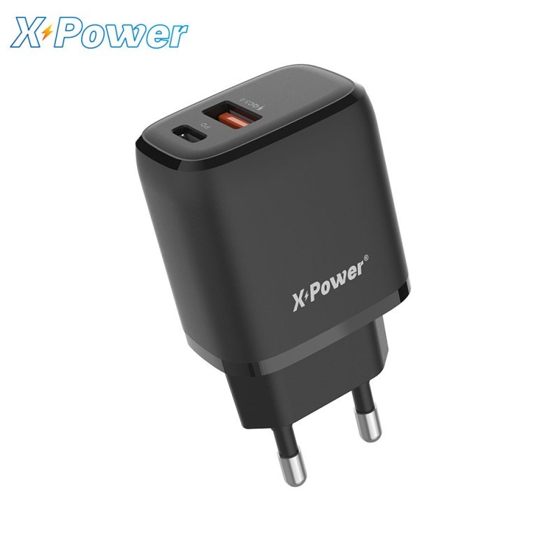 Chargeur Secteur USB-C et USB-A PD20W+QC3.0 X-Power VQT33