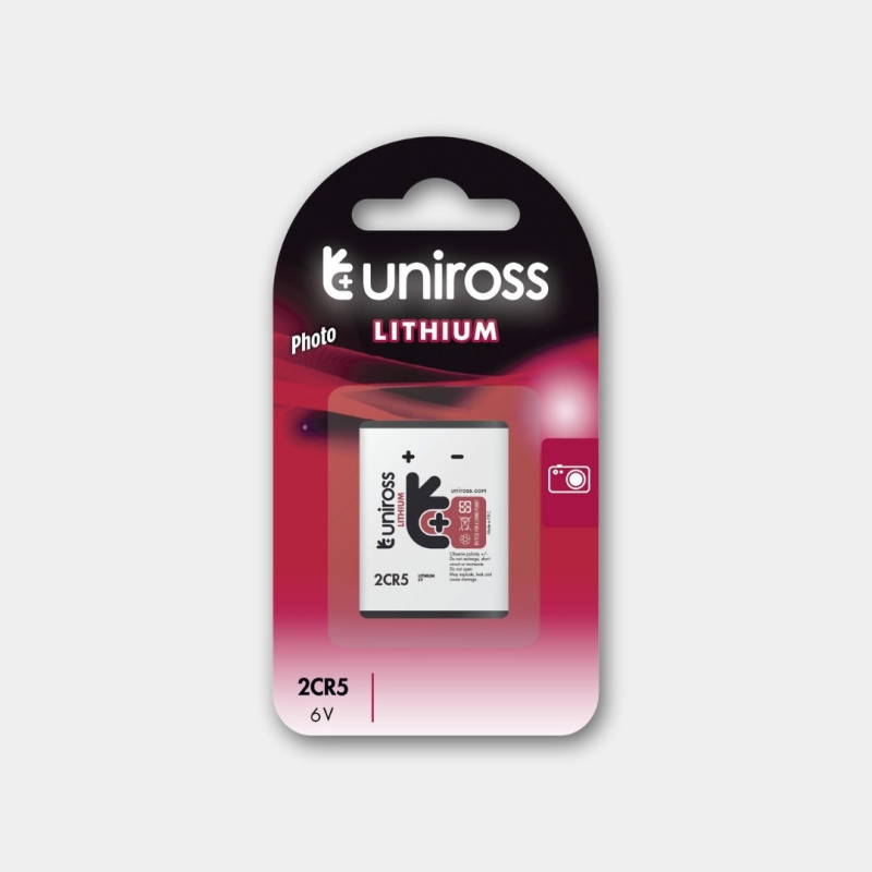 Pile 2CR5 Uniross Lithium 6V