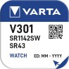 10 Piles Montre 301 / SR43 / SR43SW / SR1142SW Varta