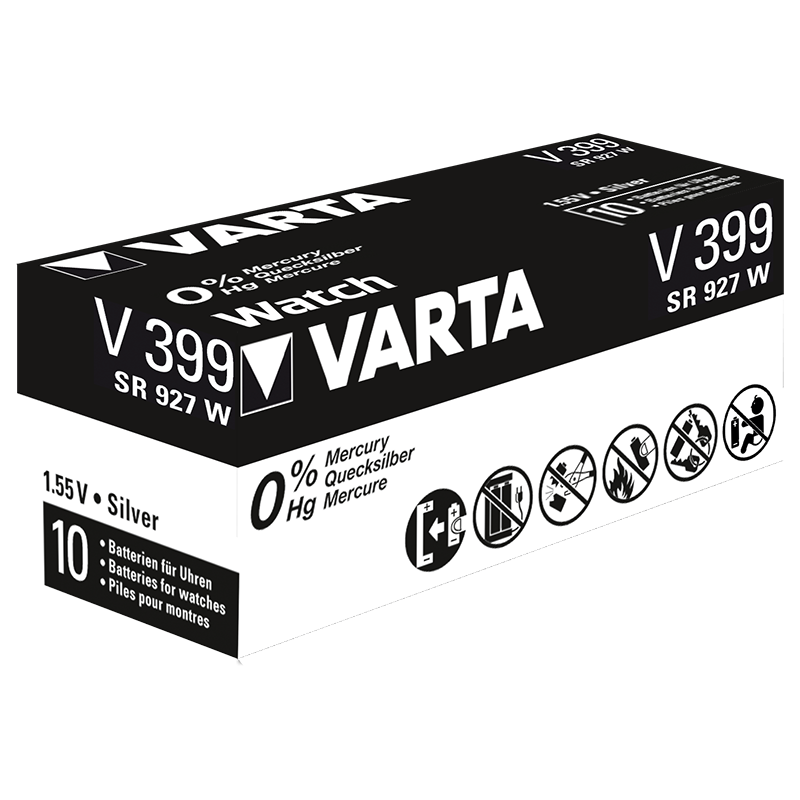 10 Piles Montre 399 / SR57 / SR927 / SR927W Varta