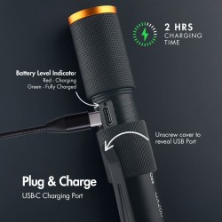 Torche Uniross GX200 300lm Rechargeable