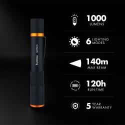 Torche Uniross GX500 1000lm Rechargeable