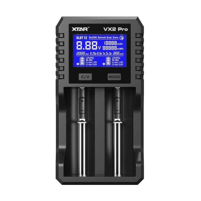 Chargeur de Piles Xtar VX2 Pro SET adaptateur secteur