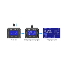 Chargeur de Piles Xtar VX2 Pro SET adaptateur secteur