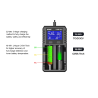 Chargeur de Piles Xtar VX2 Pro SET adaptateur secteur