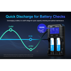 Chargeur de Piles Xtar VX2 Pro SET adaptateur secteur