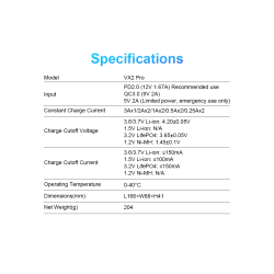 Chargeur de Piles Xtar VX2 Pro SET adaptateur secteur