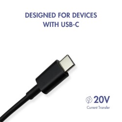 Câble 2m USB-C - USB-C 60W Uniross