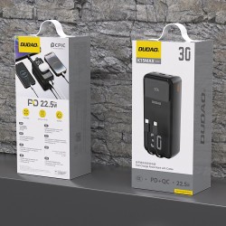 Batterie Externe Powerbank Dudao K15MAX 30000mAh PD 22,5W avec câbles intégrés