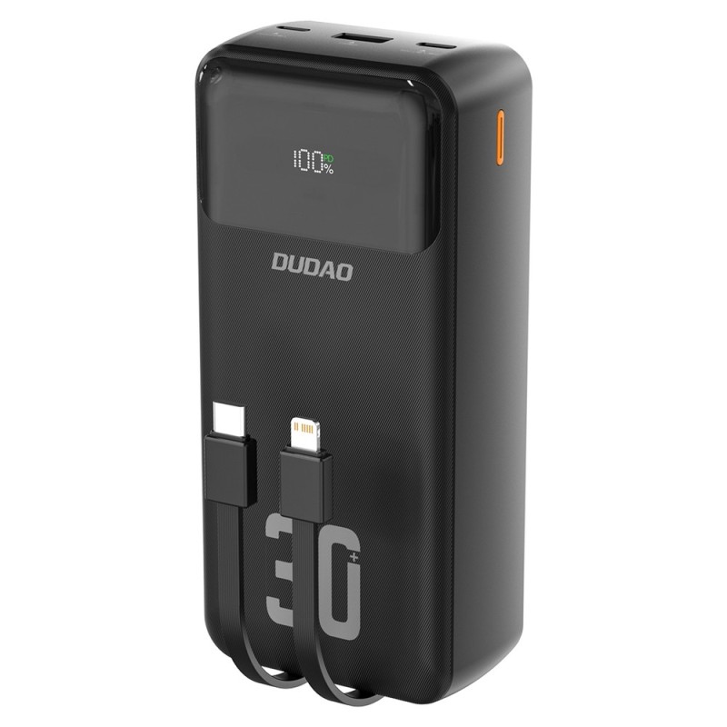 Batterie Externe Powerbank Dudao K15MAX 30000mAh PD 22,5W avec câbles intégrés