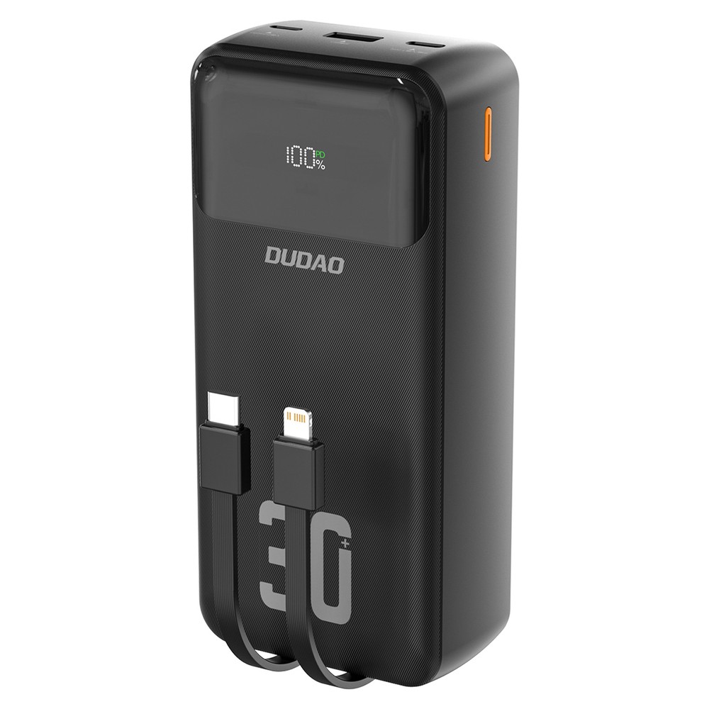 Batterie Externe Powerbank Dudao K15MAX 30000mAh PD 22,5W avec câbles intégrés