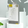 Batterie Externe Powerbank Dudao K11 Pro 20000mAh Blanc avec câbles intégrés