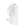 Batterie Externe Powerbank Dudao K11 Pro 20000mAh Blanc avec câbles intégrés