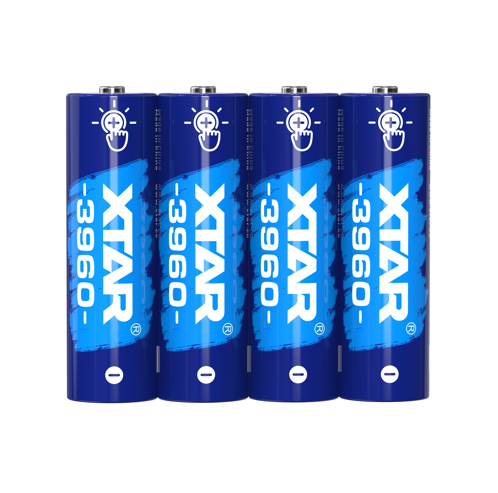 4 Piles Rechargeables AA / HR6 3960 2500mAh Xtar Li-ion 1.5V