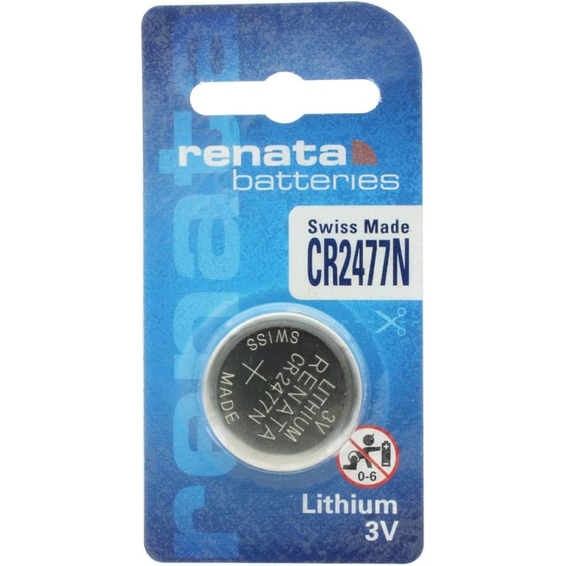 Pile CR2477N Renata Bouton Lithium 3V