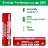 Pile Rechargeable INR18650 K25 Vapcell Li-ion 3,6V 2500mAh 20A