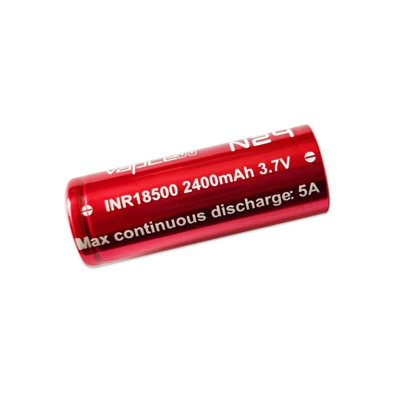 Pile Rechargeable INR18500 N24 Vapcell Li-ion 3,6V 2400mAh 5A