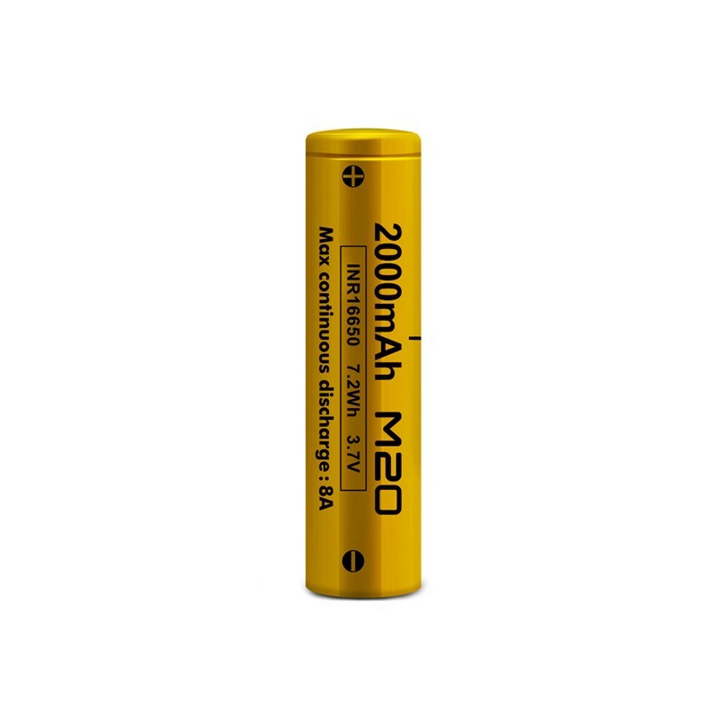 Pile Rechargeable INR16650 M20 Vapcell Li-ion 3,6V 2000mAh 8A