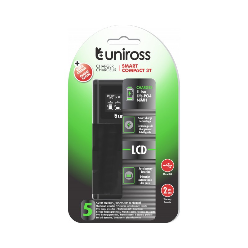 Chargeur Uniross Smart Compact 3T