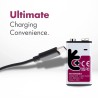 Pile Rechargeable USB-C 9V / 6HR61 / PP3 Uniross Advanced Li-Ion Accu