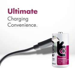 Pile Rechargeable USB-C RCR123 / 16340 Uniross Advanced Li-Ion 3,7V Accu