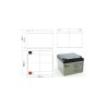 Batterie Plomb Etanche AGM VRLA Y24-12 Yuvolt Yucel Yuasa 12V 24Ah