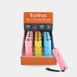 Torche Fluorescente Uniross LED avec 3 piles AAA