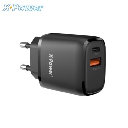 Chargeur Secteur USB-C et USB-A PD20W+QC3.0 X-Power VQT33