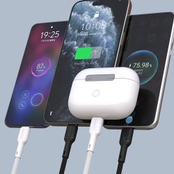 Câble 1m USB-C - USB-C 65W Dudao L9C Blanc