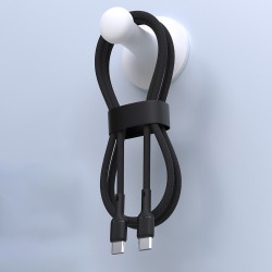 Câble 1m USB-C - USB-C 65W Dudao L9C Noir